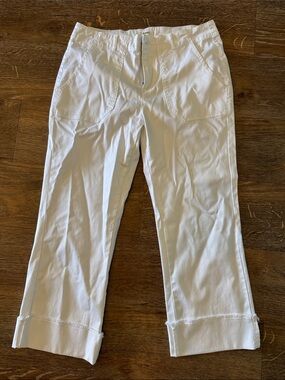 dylan White Cropped Ankle Jeans